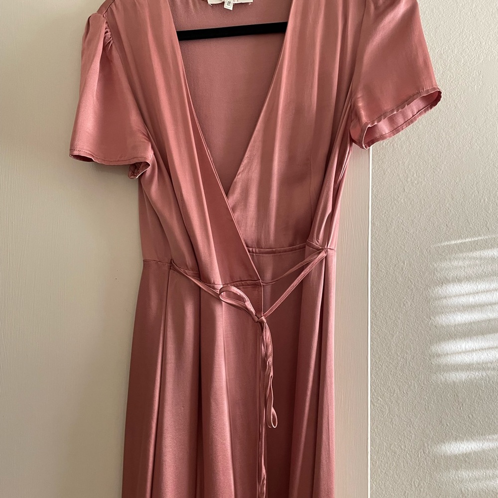 WAYF Gwyneth wrap maxi dress